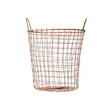 Copper Wire Round Basket