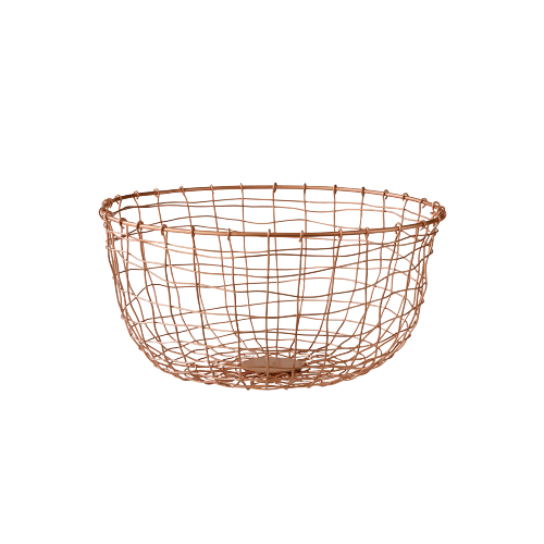 Copper Wire Fruit Bowl